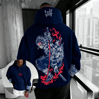 ⚔️Demon Slayer Fashion Hoodie Sweatshirt Unisex Anime Pullover Hoodie Oversize Casual Streetwear Long Sleeve Autumn Top⚔️