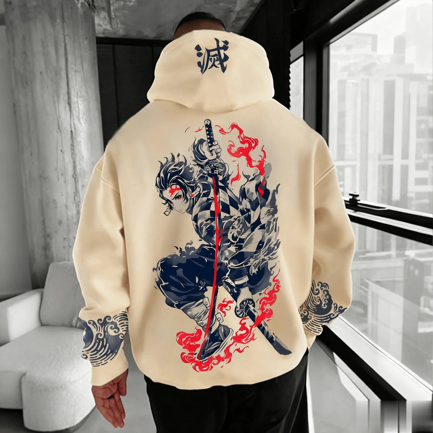 ⚔️Demon Slayer Fashion Hoodie Sweatshirt Unisex Anime Pullover Hoodie Oversize Casual Streetwear Long Sleeve Autumn Top⚔️