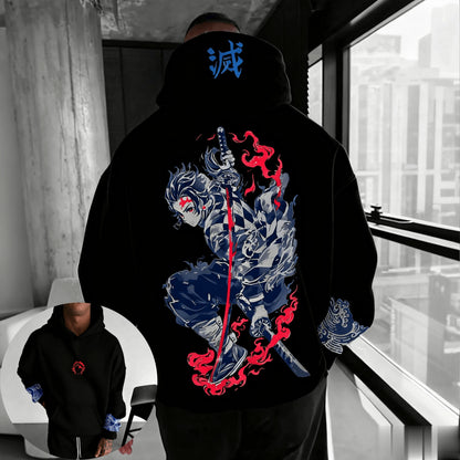 ⚔️Demon Slayer Fashion Hoodie Sweatshirt Unisex Anime Pullover Hoodie Oversize Casual Streetwear Long Sleeve Autumn Top⚔️
