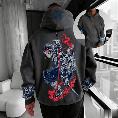 ⚔️Demon Slayer Fashion Hoodie Sweatshirt Unisex Anime Pullover Hoodie Oversize Casual Streetwear Long Sleeve Autumn Top⚔️